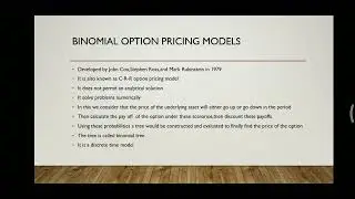 option pricing models