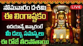 LIVE: సోమవారం ఉదయాన్నే ఈ లింగాష్టకం వింటే మీకున్న దరిద్రాలన్నీ పోయి కుబేరులవుతారు || Lingastakam