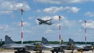 Airbus A319 Lowpass at LHKE