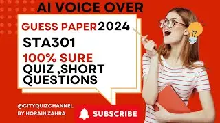 STA301 Final Term Guess Paper 2024 | Boost Your Grades in Statistics | Expert Guess Paper Revealed