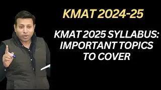 KMAT 2025 Syllabus: Important Topics to Cover