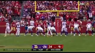 Vikings are forced to call a timeout because Kirk Cousins lines up behind his right guard