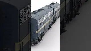 HO Scale F-Units in many paint schemes!  #train #3danimation #railroad#hoscale