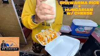 SHAWARMA RICE + HUNGARIAN SAUSAGE w/ CHEESE, Filipino Street Food in TONDO | Kafoodtrip