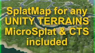 SplatMap for Unity Terrains, MicroSplat & CTS included