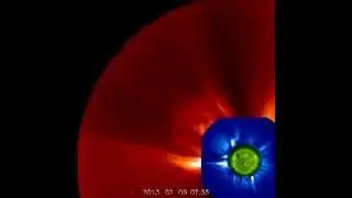 Earth-directed coronal mass ejection