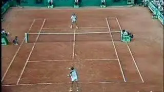 Wilander Leconte French Open 1985 last few games