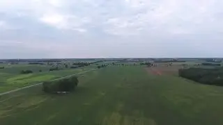 Midwest Drone Farmland Panorama Stock Video