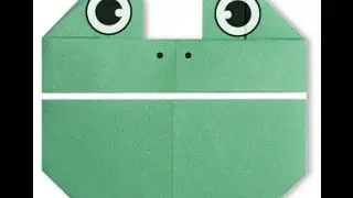 How to make origami Frog face