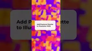 Add pantone palette to illustrator 2025. #illustrator #designhacks #pantone