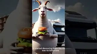 Poor Goat 🐐 got fat eating pizza 🍕 causes lose to emotions