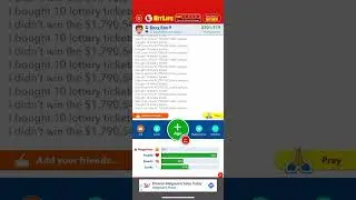 Buying lottery tickets in BitLife until I win part 1(skip the ad part)