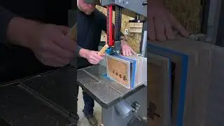Making a lid on this walnut box with my ​Laguna 18BX bandsaw and cleaning it up with my drum sander