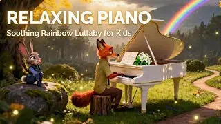 20-Minute Rainbow Forest Piano with Judy & Nick🌈 Gentle Lullaby for Kids 😴