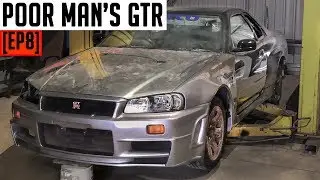 R34 SKYLINE front end REVEAL (Z-tune & V-Spec II) | Poor Man's GTR [EP8]