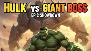 HULK vs Giant Sand Boss Fight 😱 | Most Powerful Battle in Action Game #gaming #hulkanimal002