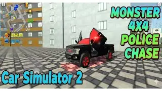 ​4x4 Monster Truck Ko Police Car Mein Badal Diya! | Car Simulator 2