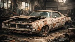 ASMR Car Restoration Full Rebuild of Dodge Charger 1969 from Abandoned Condition to Looking New