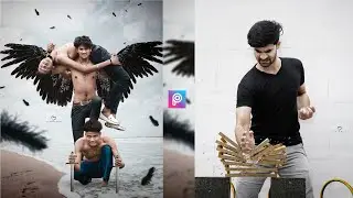 Angry mood photo editing tutorial in Picsart | creative Picsart Photo Editing - KR Editing