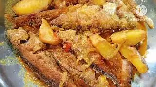 Vola fish curry with potatoes🦈🦈//vola fish recipe