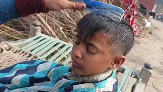 Desi Mobal Baby Haircut ✂️ | Village Style Kids Haircut Transformation 