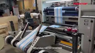 ZSFQ1300 Baskılı Kaplamalı PE Film Jumbo Rulo Kesme Sarma Makinesi