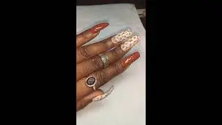 LV NAILS USING FOIL AND STICKERS