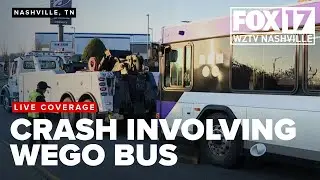 Bus crash at Nashville intersection