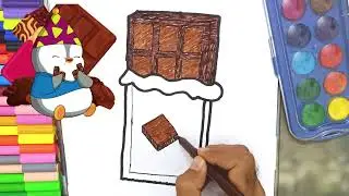 Chocolate Drawing | Easy Chocolate Drawing and Coloring for Kids | Step by Step l how to draw