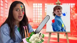 Painting with a chainsaw?! Anything but a paintbrush challenge! | What Now Challenges