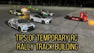 Tips of temporary RC rally track building