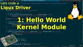 Давайте напишем драйвер Linux — 1: Модуль ядра Linux «Hello World»