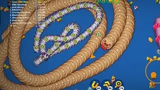 Worms Zone Epic Gingerbread Snake Trap The Big Sliterio /WormsZoneio Best Game. 