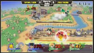 Hero to ZeRo - Captain L + Locus Vs. JTails + Rachow Winners Side - Smash Wii U