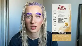 Dying My Hair Wella 10N/1001 Satin Blonde Permanent Hair Dye