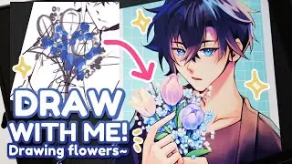 How I Draw Flowers (kinda)~ 🌸🌼