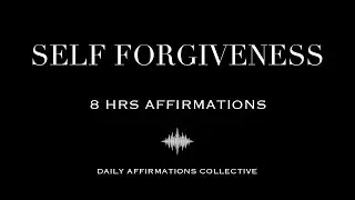 8 Hours of Self Forgiveness Affirmations  | Black Screen | Rain & Fire Sounds