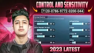 (2023) CRYPTO New 2.3 Update Sensitivity Code/Crypto Control code Pubg/Bgmi | Crypto Sensitivity