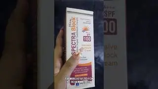 JENPHARM Spectra max sunblock 100 watch datail review on my channel #foryoushorts #shortsskincare