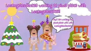 LosAngeles2929  Working at Roblox Pizza Place with LosAngelesdent28 | Educational Videos for Kids