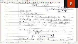 Gram Schmidt Process