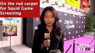 Annenberg Media on the red carpet for Squid Game screening
