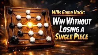 Mills Game Hack: Win Without Losing a Single Piece|EZR GAMING|#millsgame