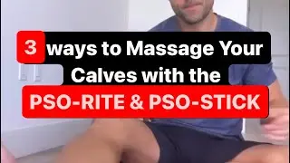3 Ways to Massage Your Calves with the PSO-RITE & PSO-STICK no beads. #selfcare #healthtips