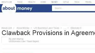 What Is A Clawback Provision In A Partnership Agreement