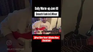 Daily Warm-up Jam 49 (Golden Moon Funk Gm) #guitar #guitarwarmup #guitarsolo #jam #backingtrack