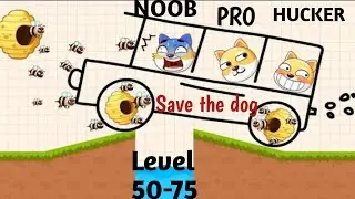 NOOB vs PRO vs HUCKER : Save the dog | gameplay complete level 50_75 |