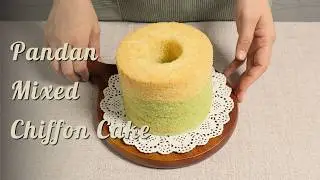 Pandan Mixed Chiffon Cake Recipe
