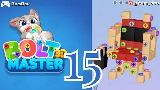 3D Bolt Master&trade; Level 15 &ndash; Oddly Satisfying Unscrew Puzzle Gameplay