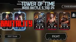 Tower of time Boss Battle | 5 too 25 Boss, Brutality Game play | Mk Mobile! 